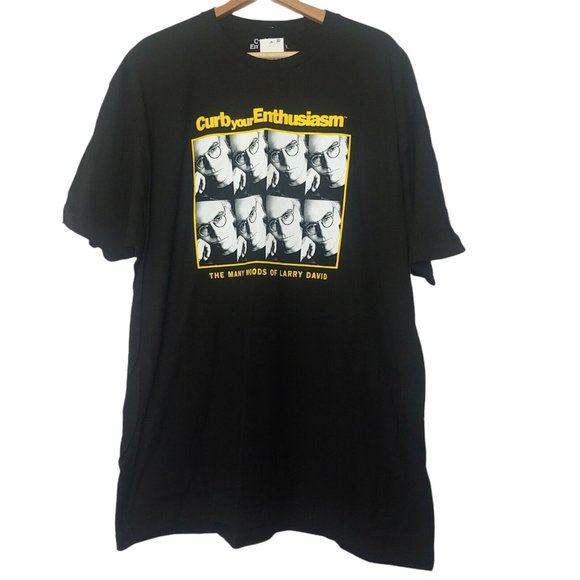 Curb Your Enthusiasm The Many Moods Of Larry David Men's Small T Shirt HBO NWT - Picture 2 of 4